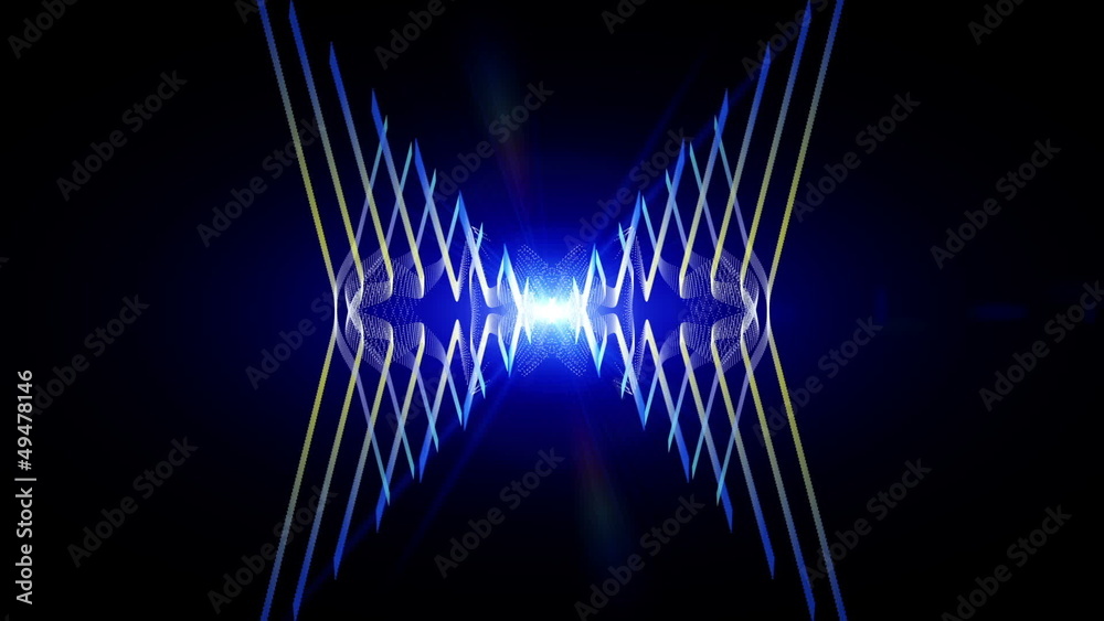 futuristic technology video - object and lights – loop HD