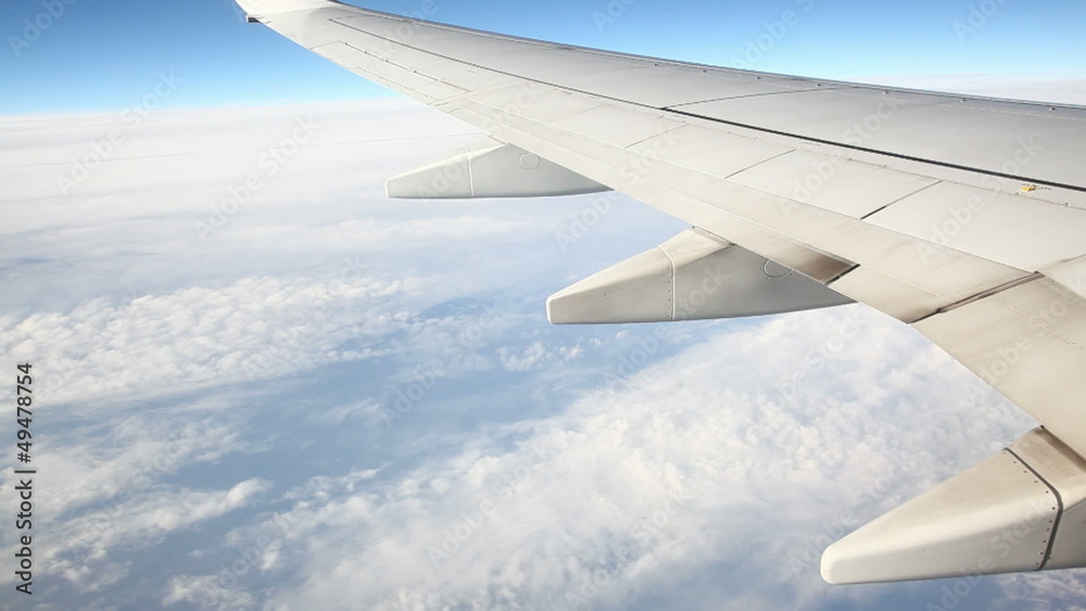 Looking Out From Airplane Window Looking Out From Airplane Window