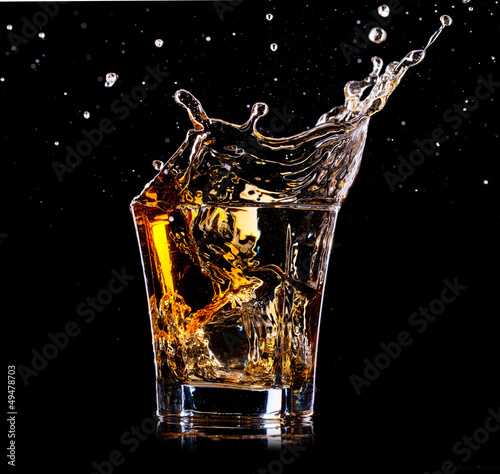 Close-up of glass with whisky
