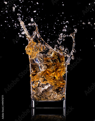 Close-up of glass with whisky