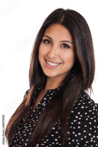 Young mixed race businesswoman portrait
