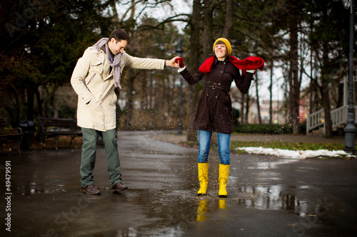 Couple in the park