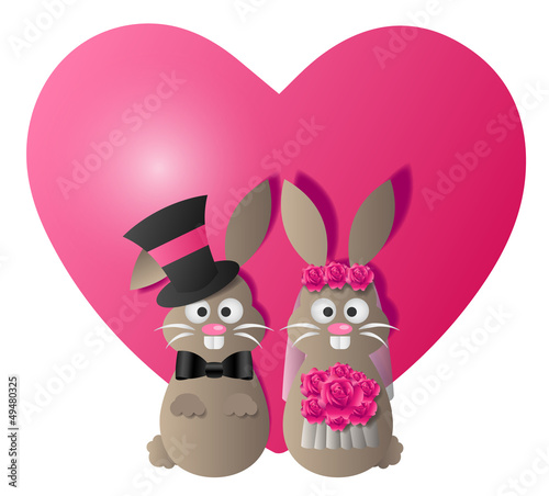 Osterhasen Hochzeit