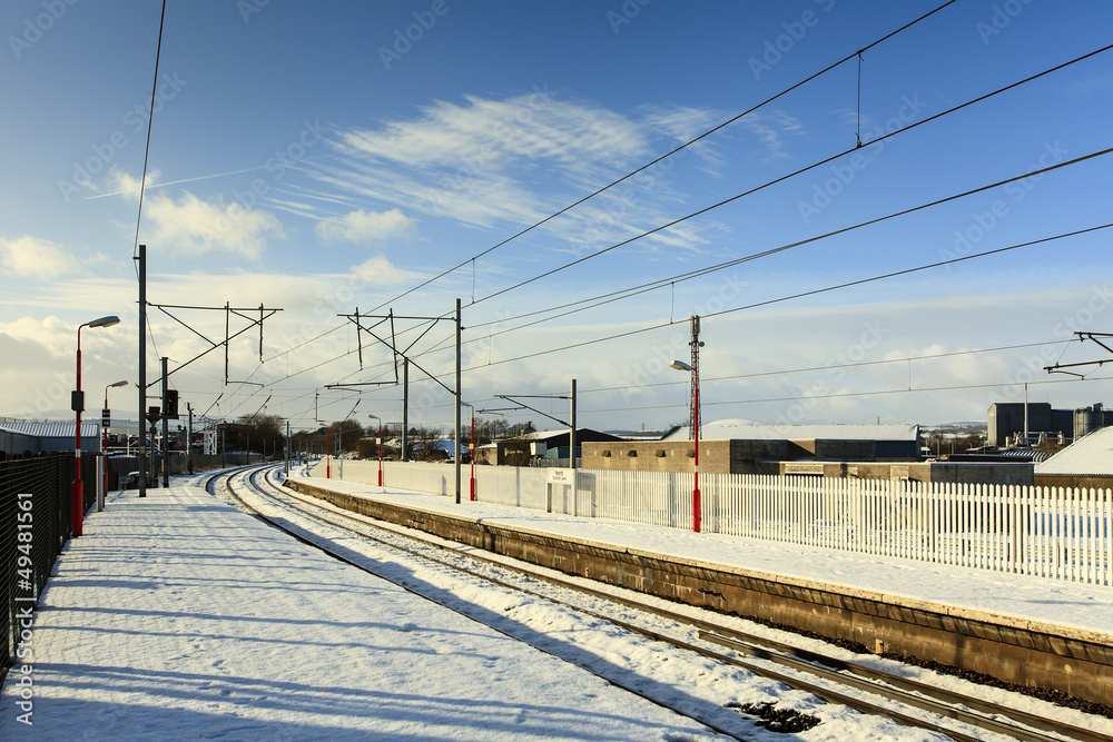 Winter Railway Scene
