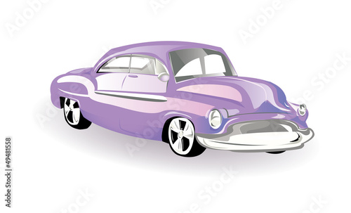 Retro purple car © evetodew