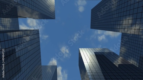 Skyscrapers and Clouds Loopable.