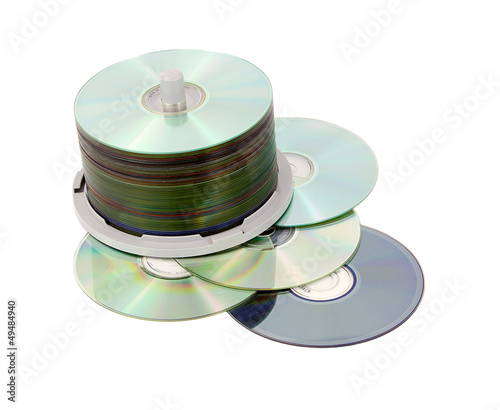 CDs on spindle