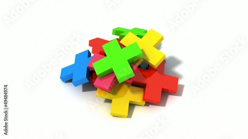 Plus Marks falling and become plus stack.