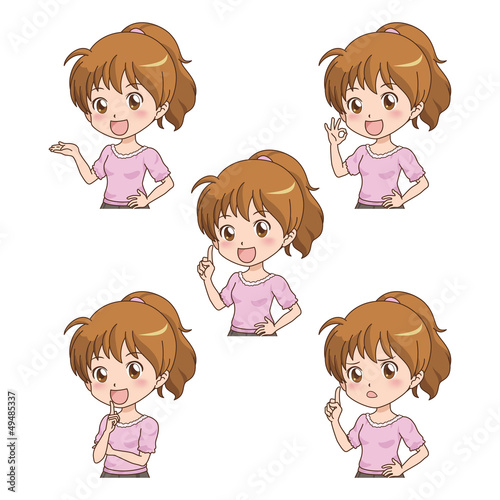 女の子/ポーズ