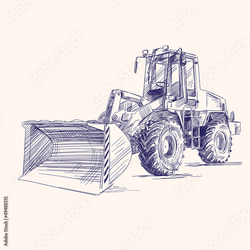 loader bulldozer excavator machine