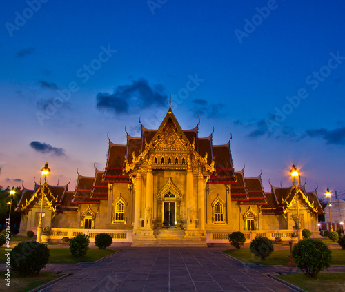 Temple(Wat Benchamabophit), Bangkok, Thailand © Photo Gallery
