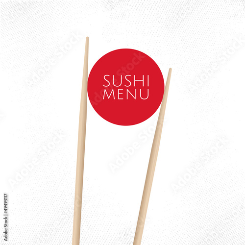 Sushi menu cover template #49493117