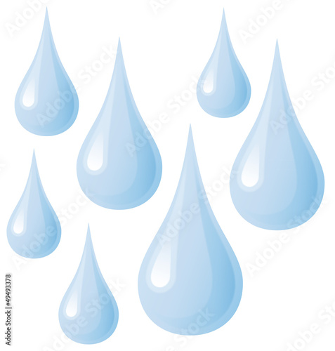 Fallende Wassertropfen