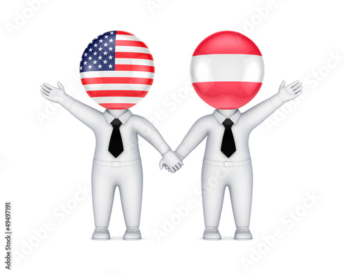 International parthnership concept. photo