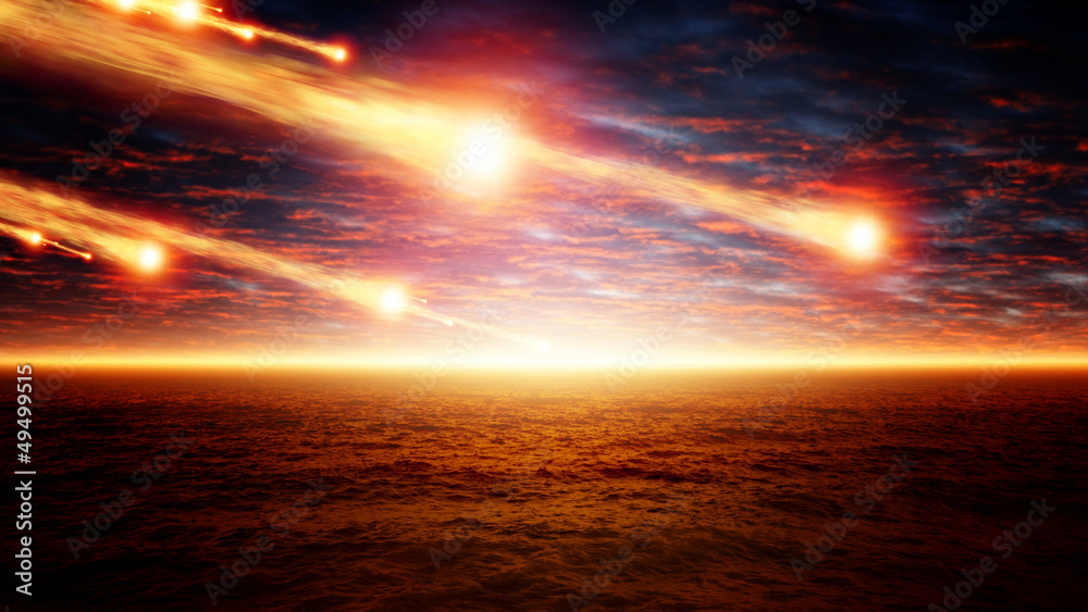 Samolepka Asteroid impact