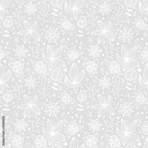 Seamless floral texture. Abstract flower background