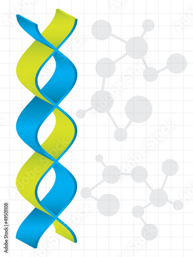 DNA strand with special design - medical background