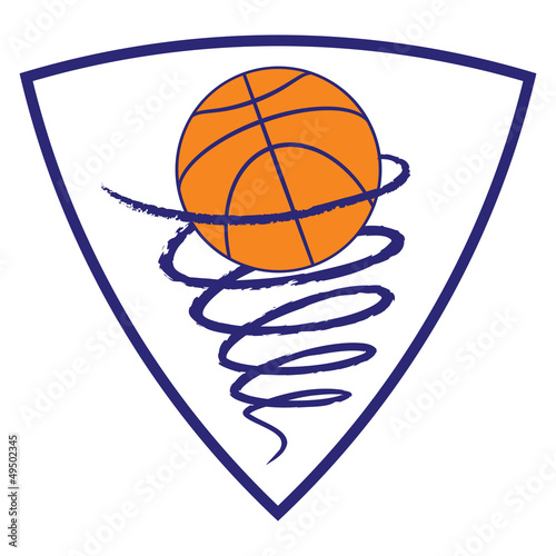 Basketball Tornado on white