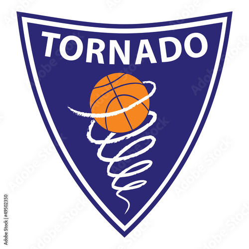 Basketball Tornado on violet