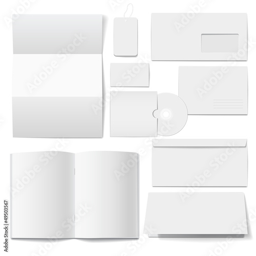 Corporate identity Templates Selected blank