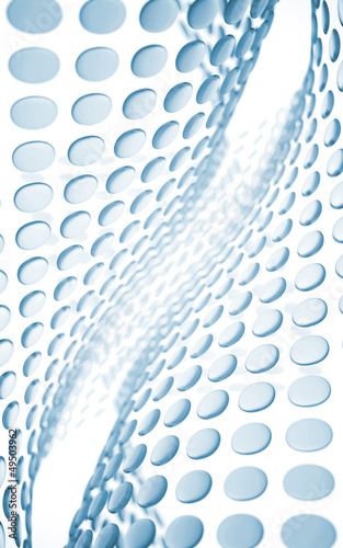 abstract wave of blue plate...