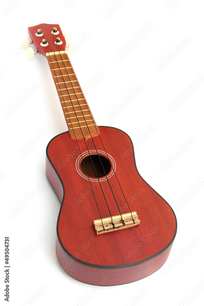 Obraz premium Ukulele on white background