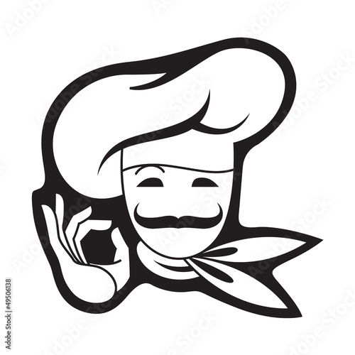 mustachioed chef