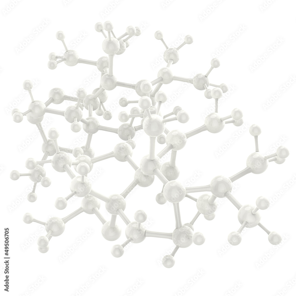 Molecule white 3d on white Molecule white 3d on white