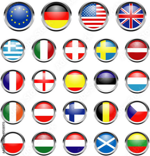 Flaggen Buttons Set Free Download Flaggen Buttons Set - GFXLoad