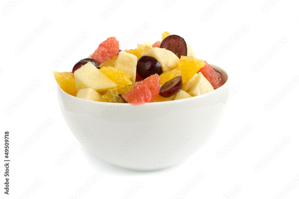Isolated fruit salad Isolated fruit salad