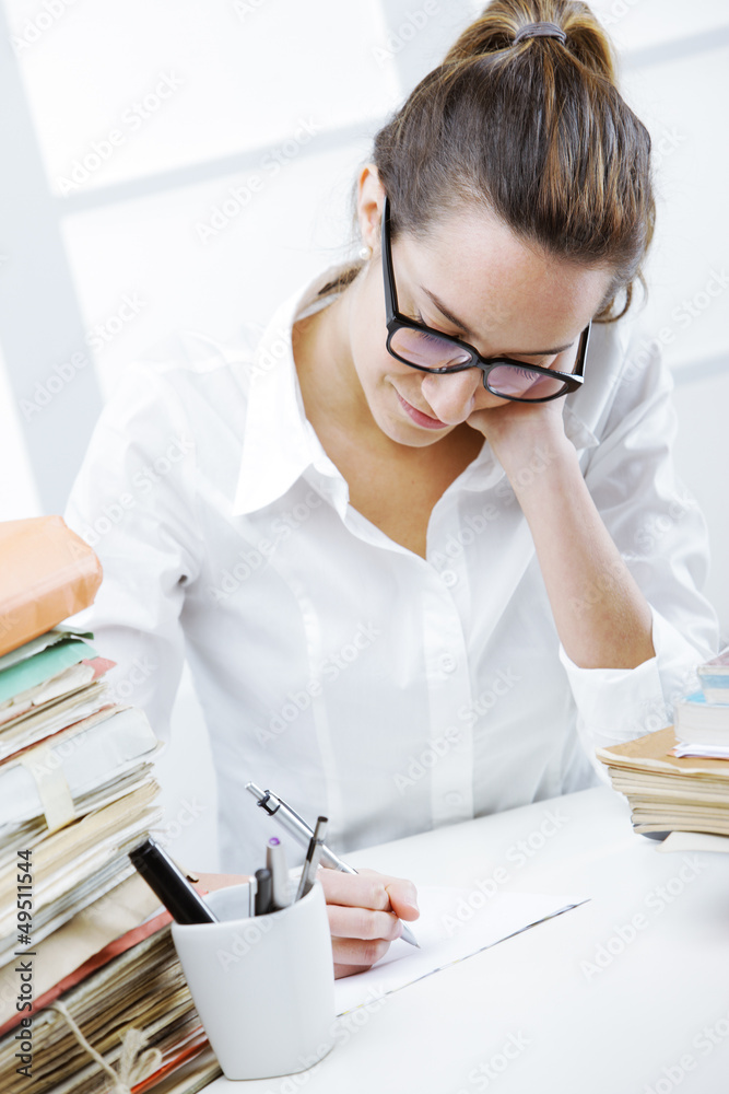 Business woman portrait in an office Business woman portrait in an office