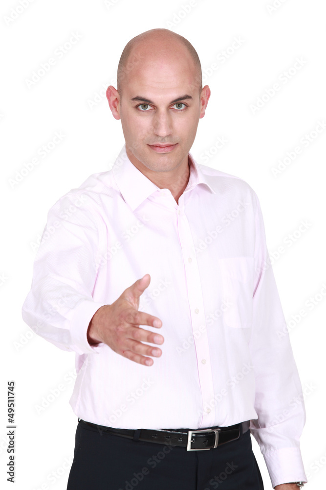 Man handshaking Man handshaking