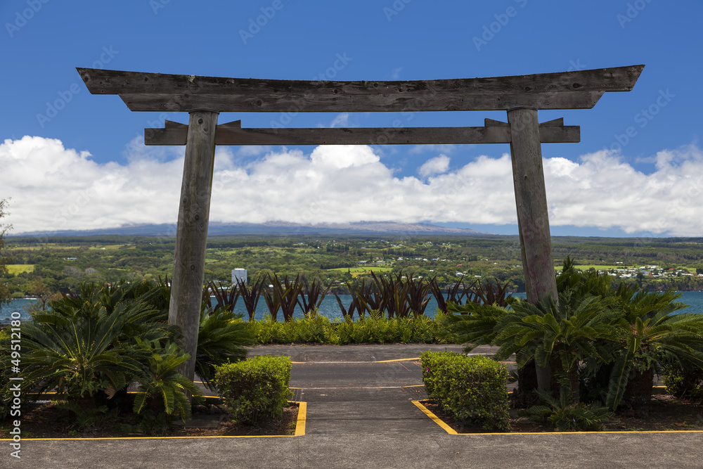 Entrance to Hilo's ocean front park
