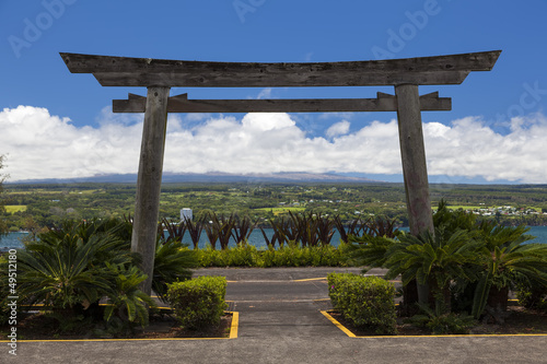 Entrance to Hilo's ocean front park photo