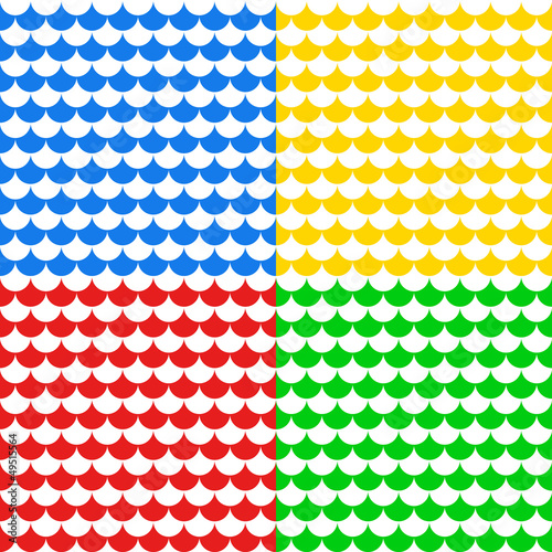 Scallop seamless pattern in...
