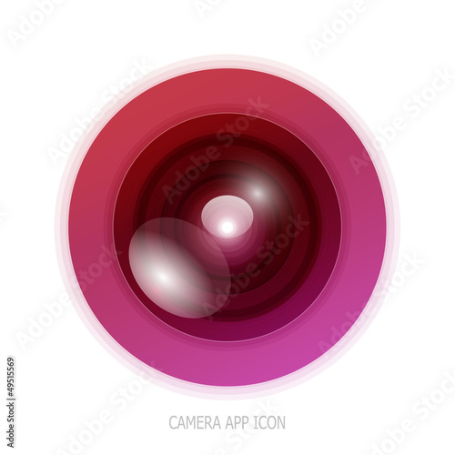 Fototapeta Naklejka Na Ścianę i Meble -  Colorful camera app icon