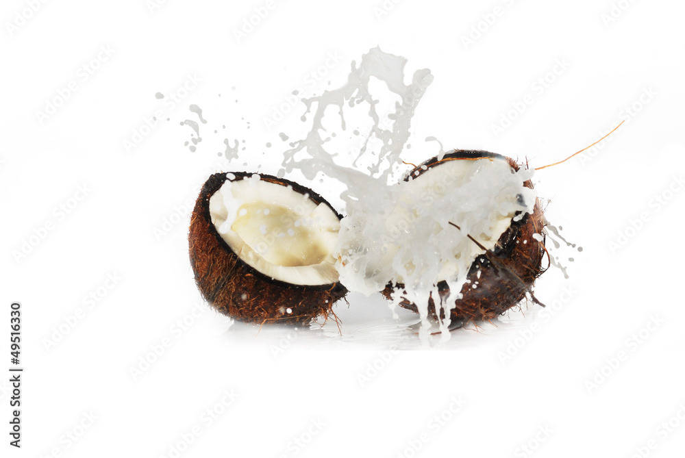 cracked coconut