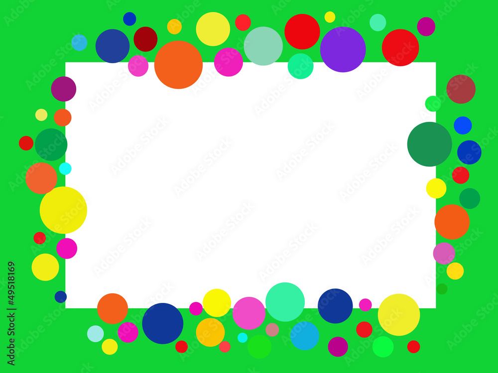 Fototapeta premium Рамка из кружков
