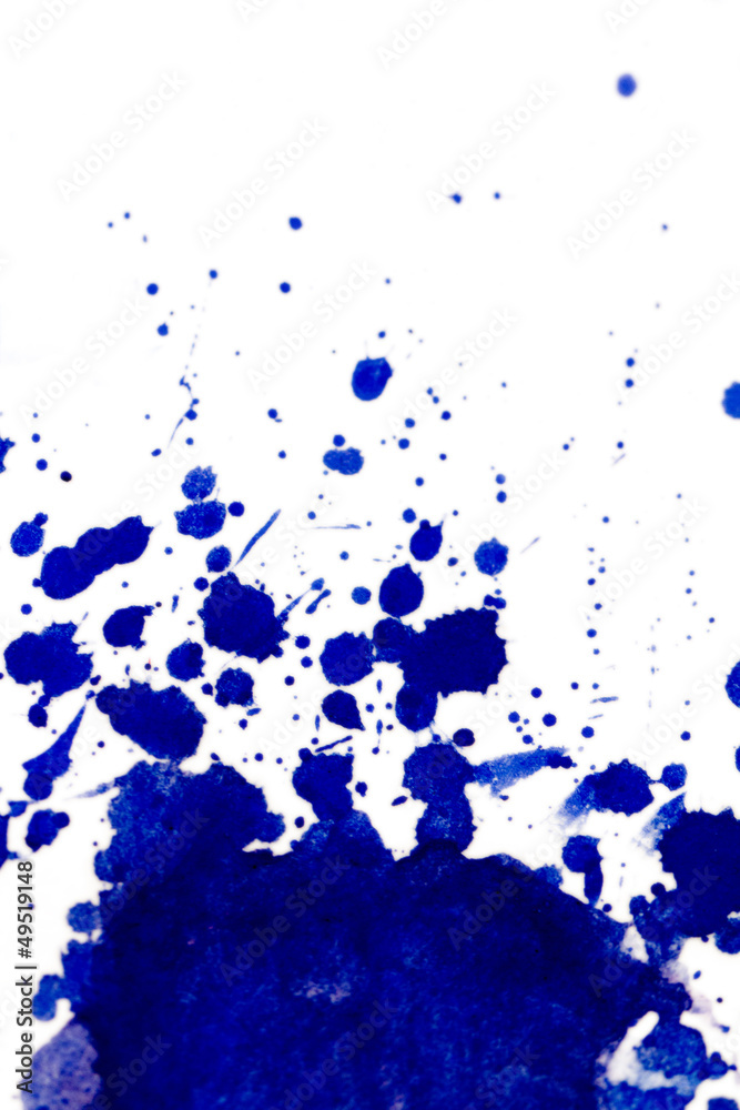 Fototapeta premium Blue splatter