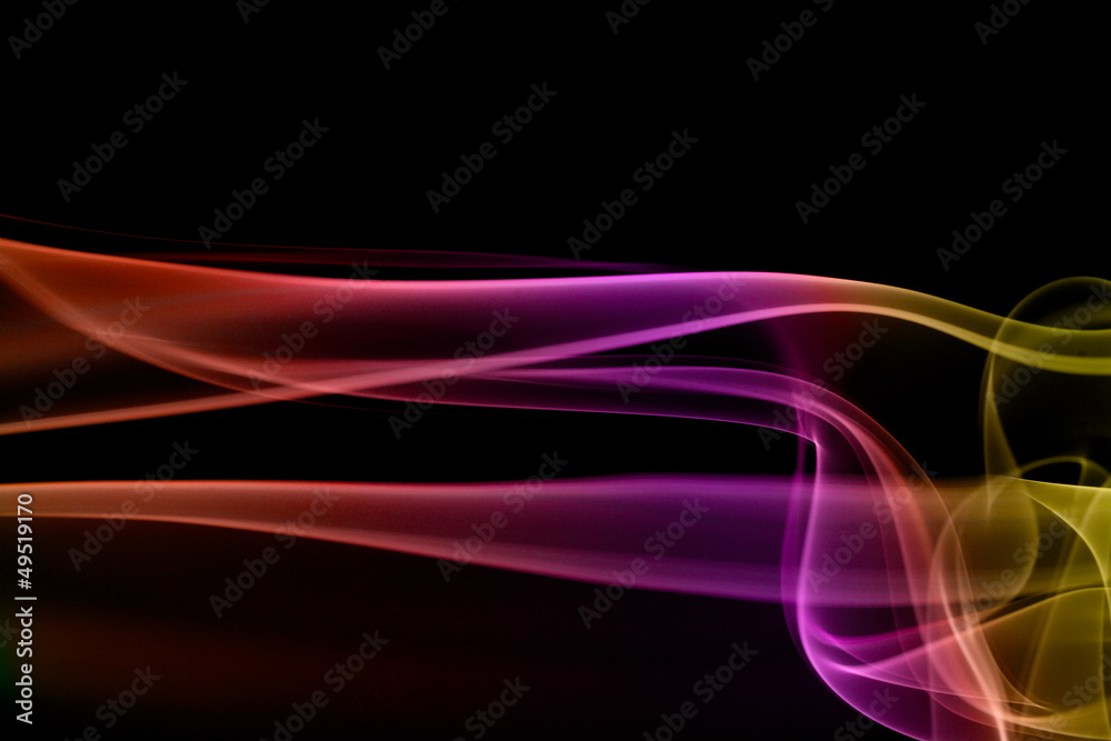 Naklejka premium Multicolored smoke