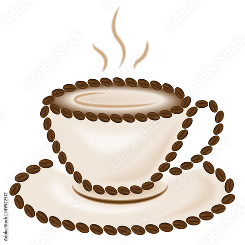 Coffee beans cup