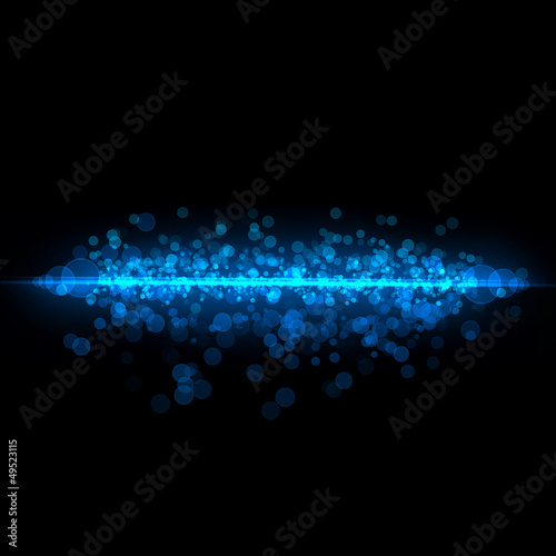 Abstract 3d technology lines with light background © malija