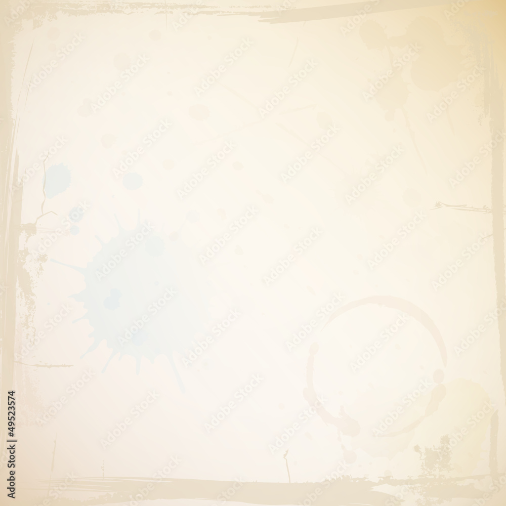 Obraz premium Paper Background Ink- & Coffeeblots Frame Retro