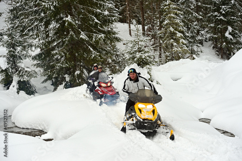 Obraz na płótnie Snowmobile w salonie