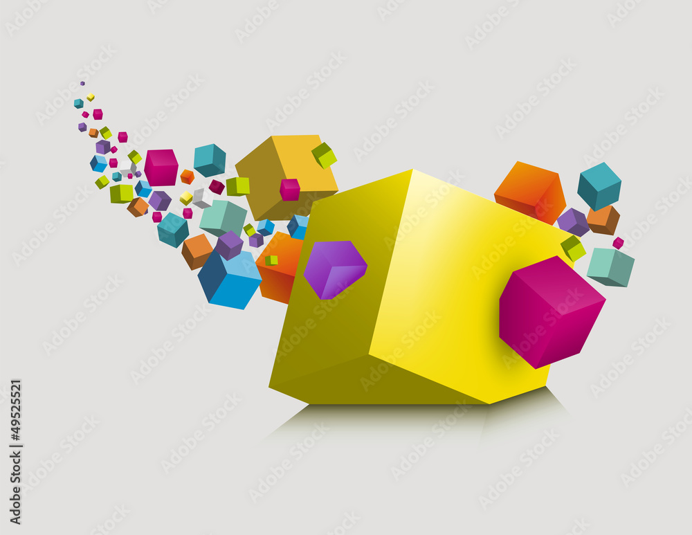 cubes abstrait