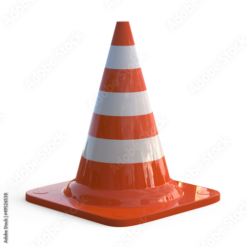 Traffic Cones isolated on white