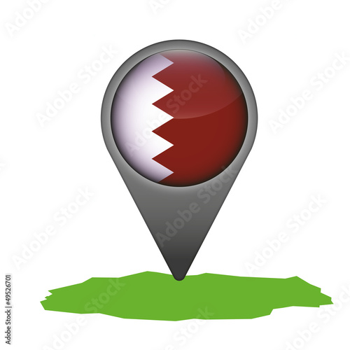 Katar Markierung Flagge Icon Button