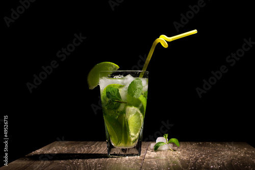 fresh coctail with citrus fruit