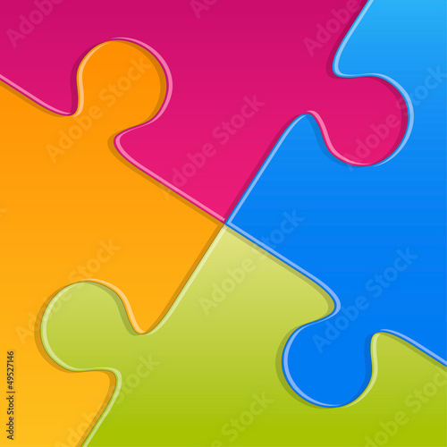Abstract vector puzzle background