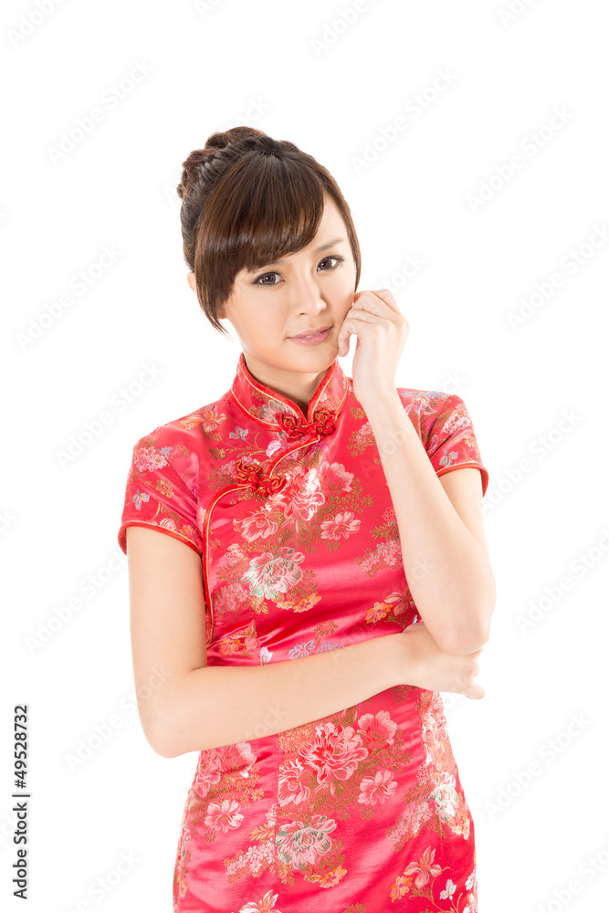 Chinese woman dress traditional cheongsam Chinese woman dress traditional cheongsam